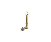 Deluxe Lift & Turn Style Bath Waste & Overflow Drain (Brass Body)